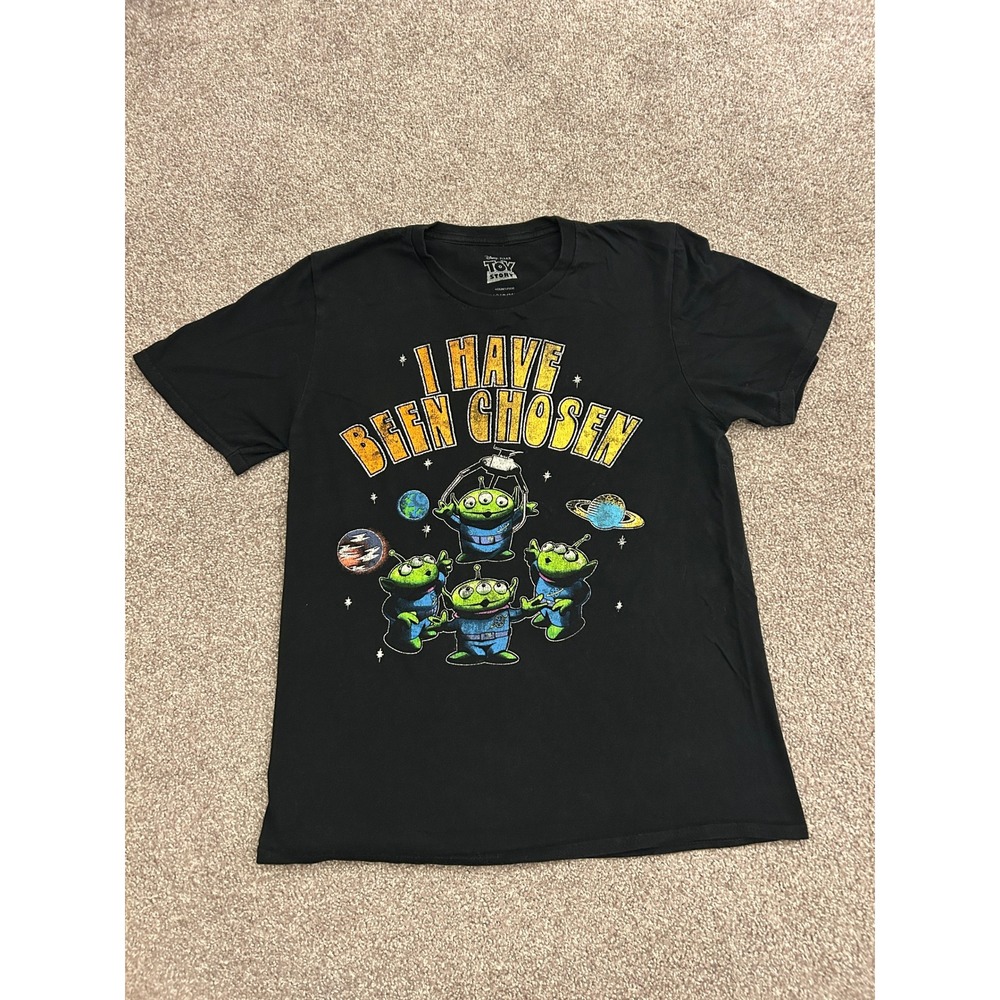 Disney Toy Story T Shirt Mens S Black Excellent Alien I Have Been Chosen Graphic